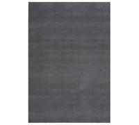 Tapis à poils longs, couleur anthracite, dimensions 240 x 340 cm, en polyester