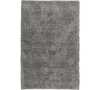 Tapis à poils longs moquette rectangulaire en polyester-coton coloris gris - Longueur 180 x Profondeur 120 cm -JUANIO- Gris G