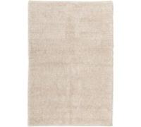 Tapis à poils longs moquette rectangulaire en polyester-coton coloris naturel - Longueur 180 x Profondeur 120 cm -JUANIO- NATUREL G