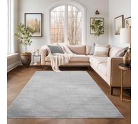 Tapis à Poils Ras Unicolor - Monochrome Gris, 160 x 230 cm, Style Moderne pour Salon