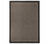 vidaXL Buitenkleed platgeweven 140x200 cm donkerbruin340845 Brun G