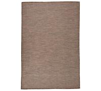 vidaXL Buitenkleed platgeweven 80x250 cm bruin340786 Brun G