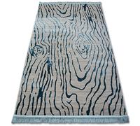 Tapis ACRYLIQUE MANYAS 195AA Gris/Bleu franges 160x230 cm