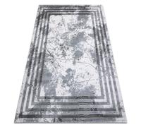 Tapis ACRYLIQUE VALS 01553A C53 74 Cadre marbre gris / ivoire 240x340 cm