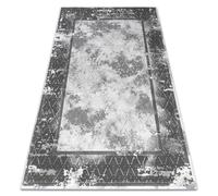 Tapis ACRYLIQUE VALS 0W1738 C53 87 Cadre Béton vintage gris foncé / gris clair 160x230 cm