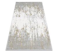 Tapis ACRYLIQUE VALS 8376 Géométrique spatial 3D gris / vert 240x340 cm