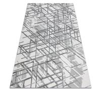 Tapis ACRYLIQUE VALS 8381 Lignes spatial 3D gris 250x350 cm