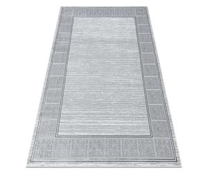 Tapis ALLURE 8783 recque cadre - Structurel élégant glamour gris clair / blanc 180x270 cm
