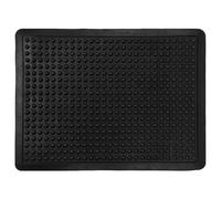 Tapis anti-fatigue 60 x 80 cm Tapis de travail ergonomique en caoutchouc avec picots Bubble Antidérapant Noir