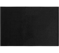 Tapis antidérapant pour évier, noir, PVC, 45 x 30 cm