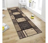 Tapis antidérapant pour la cuisine et l'entrée, 60 x 300 cm, couleur beige, lavable
