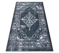 Tapis ANTIKA 117 tek ornement moderne lavable - gris / graphite 120x170 cm