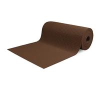 Tapis au mètre de voie pour extérieur, couloir, bord de piscine, tapis en caoutchouc, antidérapant, multi-usages absorbants, éponge Aquamat, couleur unie, (225 x 65 cm, marron)