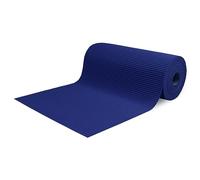 Tapis au mètre de voie pour extérieur, couloir, bord de piscine, tapis en caoutchouc, antidérapant, multi-usages absorbants, éponge Aquamat, couleur unie, (250 x 65 cm, bleu)