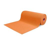 Tapis au mètre de voie pour extérieur, couloir, bord de piscine, tapis en caoutchouc, antidérapant, multi-usages absorbants, éponge Aquamat, couleur unie, (400 x 65 cm, orange)