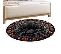 Tapis avec illusion - Rond décoratif en velours Crystal pour