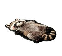 Tapis avec imprimé animal Décoration au Sol avec un Motif Raton Laveur | Tapis Doux, Moelleux et Confortable Pour décoration intérieure salle d'entrée couloir bureau à domicile cuisine chambre sal