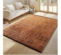 Tapis - AYYILDIZ - Terracotta - Lavable - Antidérapant - Style Bohème Kilim Vintage 120x170 cm