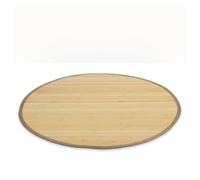 Tapis bambou 150 cm rond naturel clair