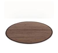 Homestyle4u Tapis bambou 200 - Ø200 cm - Marron