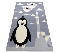 Tapis BCF FLASH Penguin 3997 - Manchot gris 140x190 cm