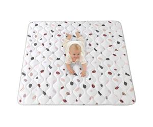Tapis Bebe Carré Matelassé Confetti Multicolore 100X100