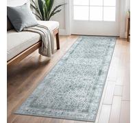 Tapis BEIMO Boho pour salon et chambre à coucher, style vintage, lavable, à poils courts, antidérapant, pour la cuisine, 80 x 200 cm