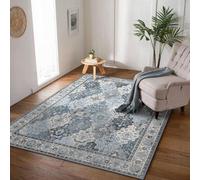 Tapis BEIMO lavable et antidérapant 80 x 150 cm, style bohème vintage, tapis léger et aux couleurs inaltérables, tapis de sol résistant pour le couloir, l'entrée, le salon et les pièces très fréquenté
