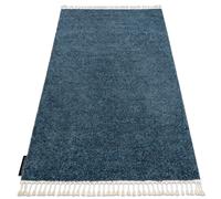 Tapis BERBER 9000 bleu Franges berbère marocain shaggy 200x290 cm