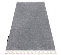 Tapis BERBER 9000 gris clair Franges berbère marocain shaggy 160x220 cm
