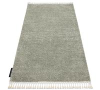 Tapis BERBER 9000 vert Franges berbère marocain shaggy 80x150 cm