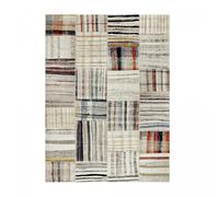 Tapis berbère 240x340 tissé motifs tribaux LYN8 MARO beige