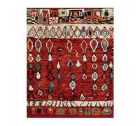Tapis berbère 240x340 tissé motifs tribaux LYN8 MOROCO rouge