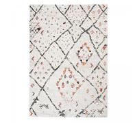 Tapis berbère 40x60 tissé motifs tribaux LYN8 MORA crème
