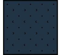 Tapis Bleu 80 X 80 Cm - Lunes Et Étoiles