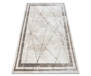 Tapis BLISS Z201Z128 crème / beige - Cadre géométrique moderne structurel 120x170 cm