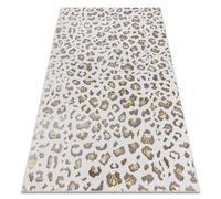 Tapis BLISS Z232AZ128 crème / beige - Motif léopard moderne structurel 140x190 cm