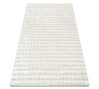 Tapis BUBBLE blancs 11 IMITATION DE FOURRURE DE LAPIN 3D structurel 140x190 cm