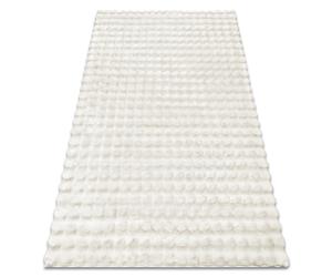 Tapis BUBBLE blancs 11 IMITATION DE FOURRURE DE LAPIN 3D structurel 80x150 cm