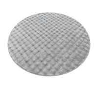 Tapis BUBBLE cercle argentin 21 IMITATION DE FOURRURE DE LAPIN 3D structurel cercle 80 cm