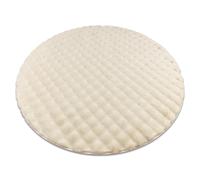Tapis BUBBLE cercle ivoire 12 IMITATION DE FOURRURE DE LAPIN 3D structurel cercle 120 cm