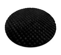 Tapis BUBBLE cercle noir 25 IMITATION DE FOURRURE DE LAPIN 3D structurel cercle 200 cm