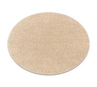 Tapis BUENOS cercle 6652 shaggy uni couleur unique crème cercle 100 cm
