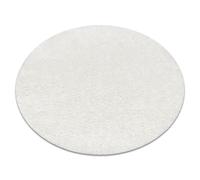 Tapis BUENOS cercle 7001 shaggy uni couleur unique blanc cercle 100 cm