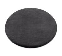 Tapis BUNNY cercle anthracite IMITATION DE FOURRURE DE LAPIN cercle 160 cm