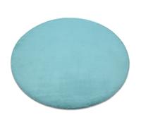 Tapis BUNNY cercle aqua bleu IMITATION DE FOURRURE DE LAPIN cercle 160 cm