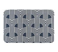 Tapis caoutchouc antidérapant MODERN 40x60 cm bleu