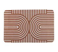 Tapis caoutchouc antidérapant MODERN 40x60 cm marron