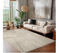 Tapis - CARPETTEX - Modèle Bohème - Design 3D - 80 x 250 cm - Couleur Beige