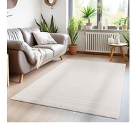 Tapis - CARPETTEX - Moderne - 160 x 230 cm - Crème - Antidérapant et lavable